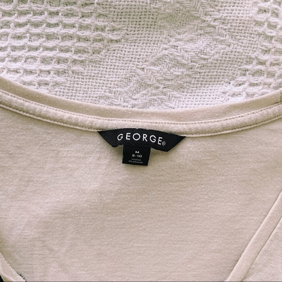 George black and cream color block tee - Picture 2 of 5